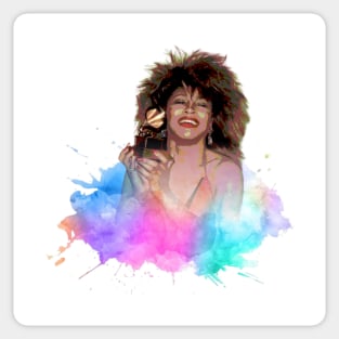 TINA TURNER ON THE COLORFUL SPLASH Sticker